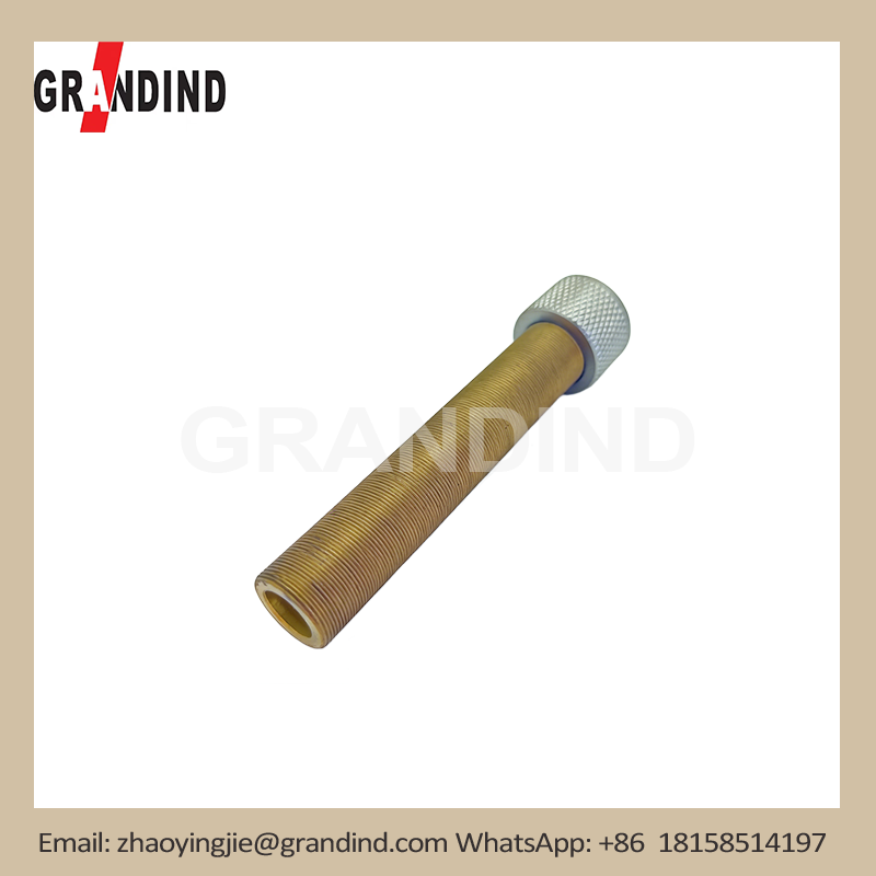 Ống ren bằng đồng được gia công CNC có nắp có khía